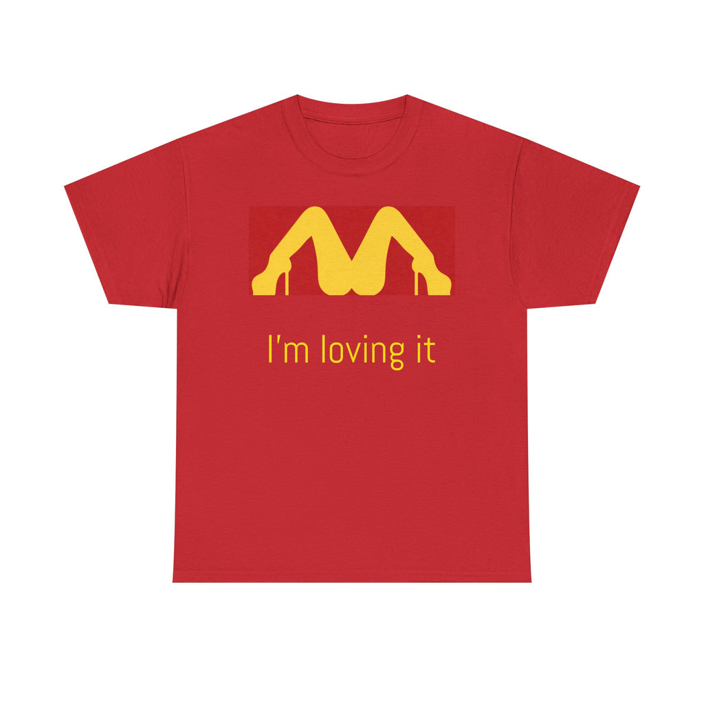 'I'm Loving It' Playful Heels Logo Shirt