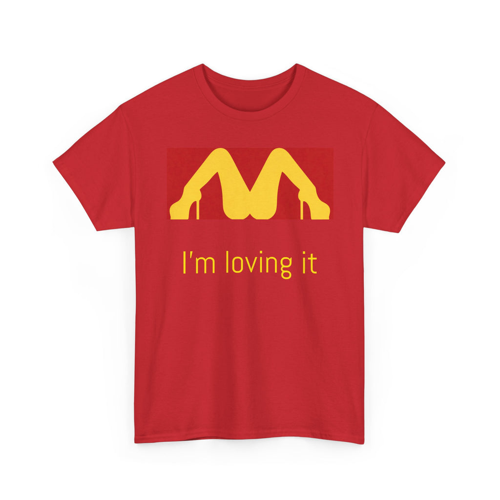 'I'm Loving It' Playful Heels Logo Shirt
