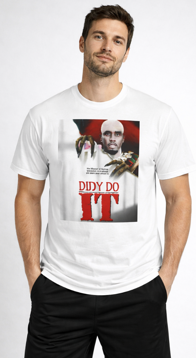 'Diddy Did It' Horror Movie Poster Tee